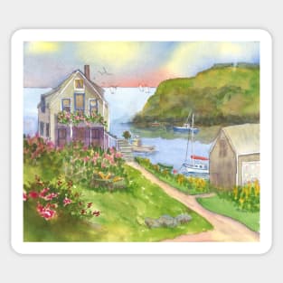 The Island Inn - cooks cottage Monhegan Island in Maine Sticker